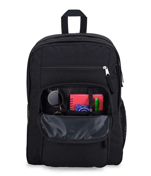Jansport Big Student Black School Bag  pocket Carews Limerick