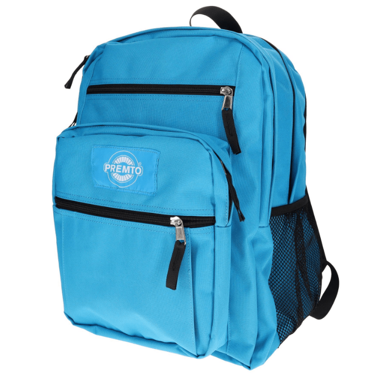 Premto 34L Backpack Blue Large Capacity Secondary School Bag - Carews.ie