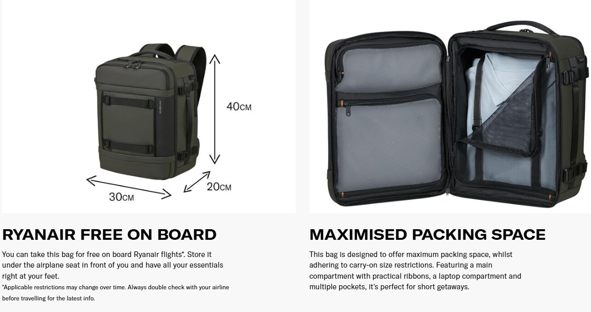 Best 40x30x20 Cabin Bag for Ryanair (Ireland & EU Travel Guide) – Carews.ie