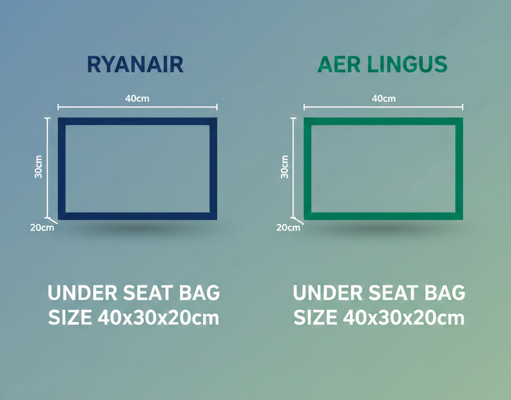 Ryanair & Aer Lingus Under Seat Cabin Bags and Backpacks