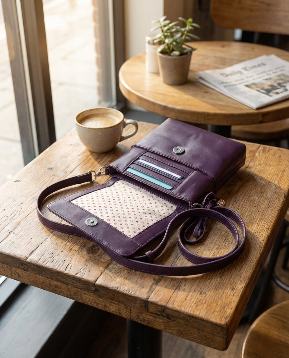 Mala Lucy Small Leather Crossbody Shoulder Handbag