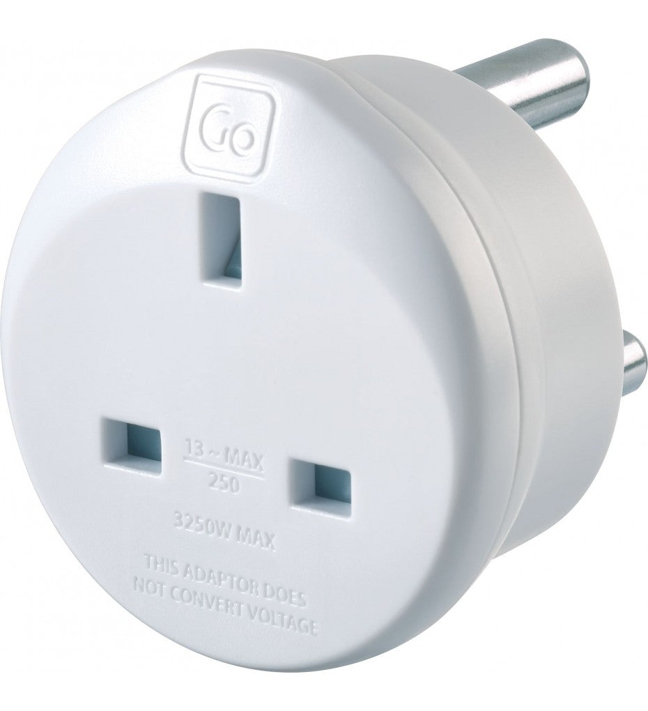 Go Travel Adaptor UK/Ireland to South Africa at Carews limerick