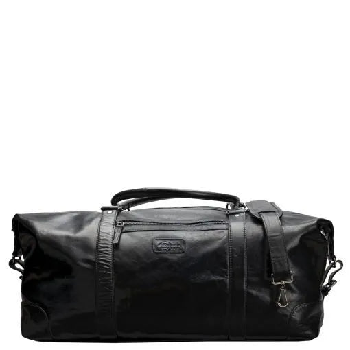 A. Eriksson Weekend Leather Holdall Black