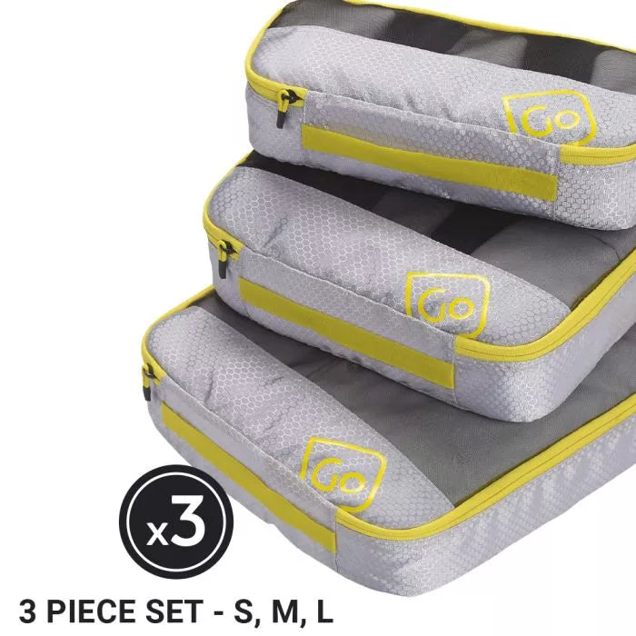 Go Travel Luggage Packing Cubes Triple Pack