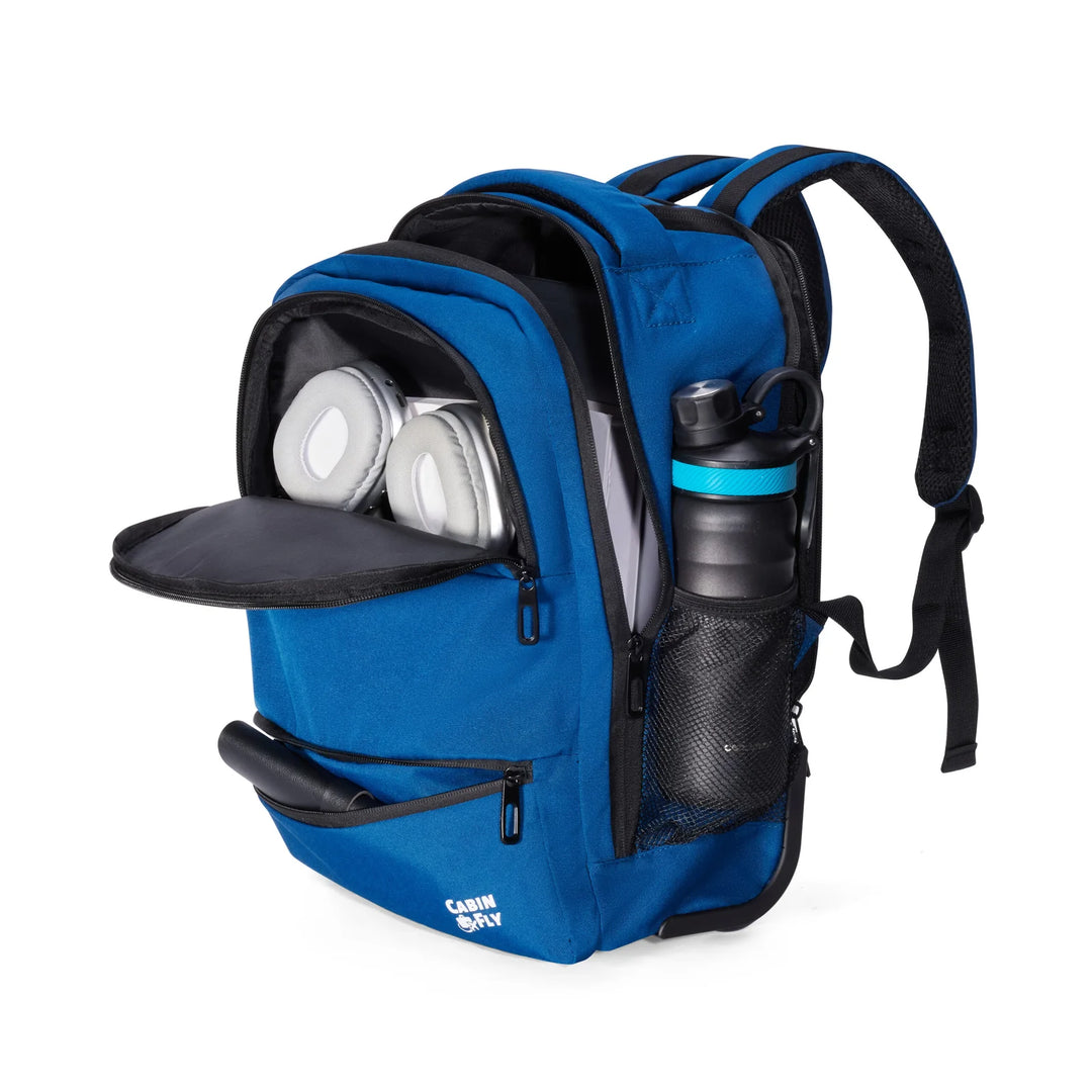 CabinFly 40x30x20cm Ryanair Under Seat Cabin Wheeled Backpack.