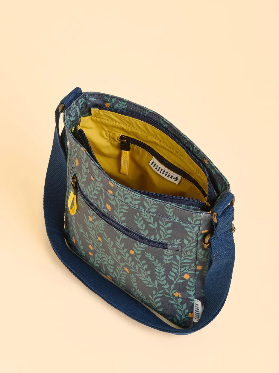 Brakeburn Twilight Leaves Cross Body Handbag