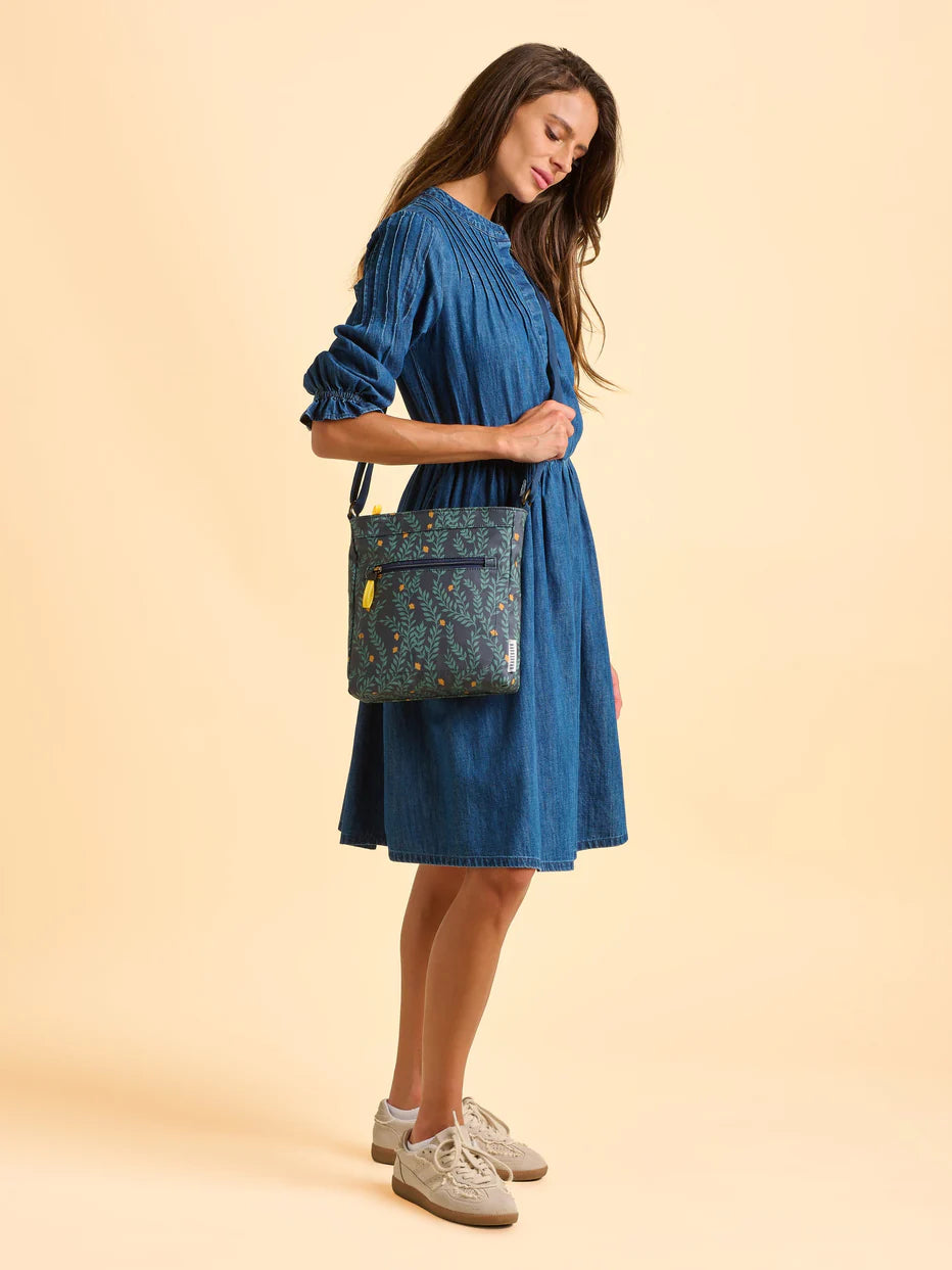 Brakeburn Twilight Leaves Cross Body Handbag