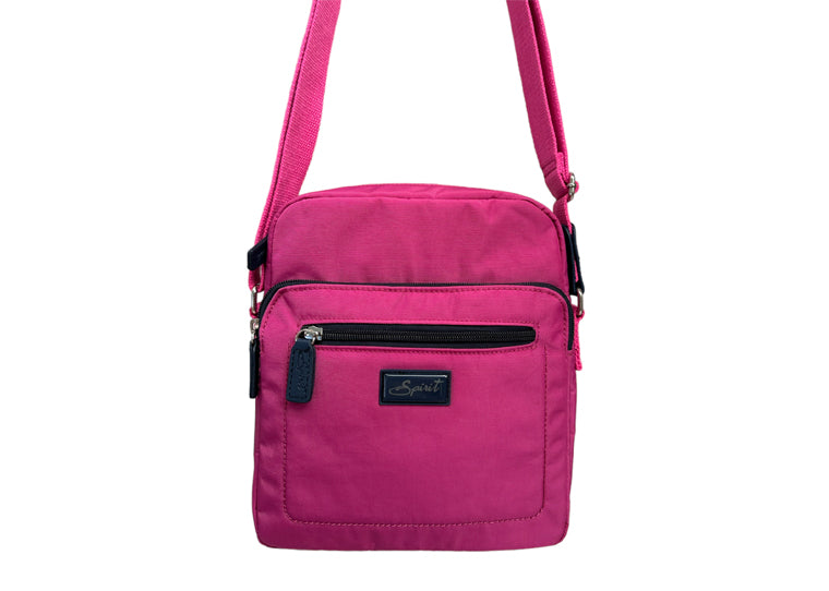Spirit 5766 Lightweight Crossbody Bag Fuchsia Navy