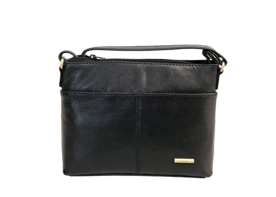 Nova 6134 Leather Crossbody Black