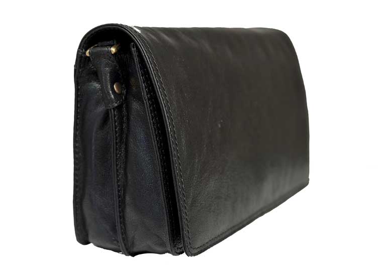 Nova Leather Crossbody Handbag 6501 Black