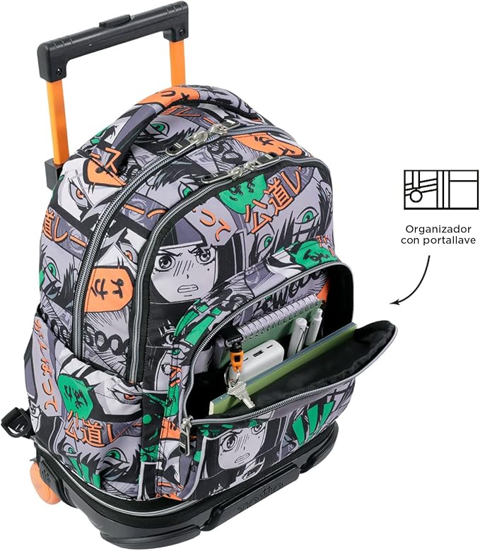 Totto Abnehmbarer Schulrucksack mit Rollen, 4 Jahre