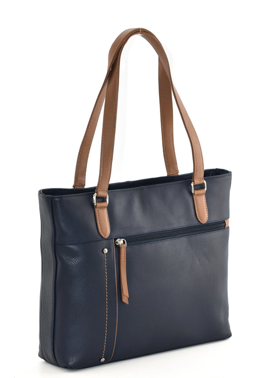 Sac à main en cuir Mala Orta Shopper à bandoulière