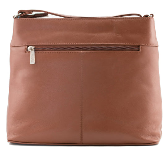 Mala Anishka Large Leather Crossbody Handbag