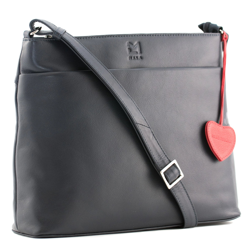 Mala Anishka Large Leather Crossbody Handbag