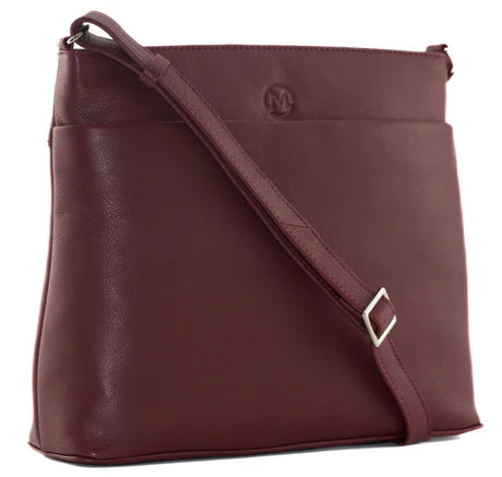 Mala Anishka Large Leather Crossbody Handbag