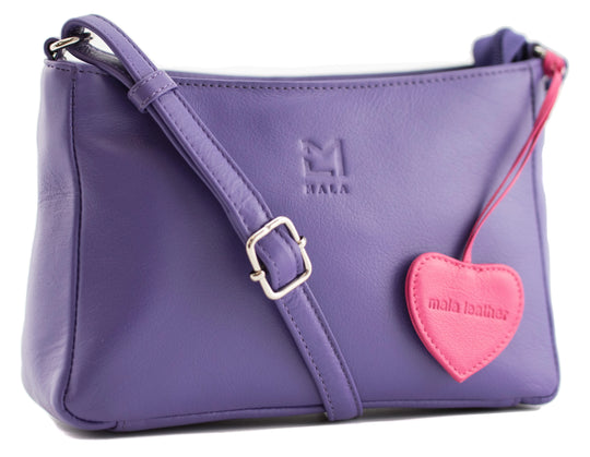 Mala Anishka Small Leather Crossbody Shoulder Handbag