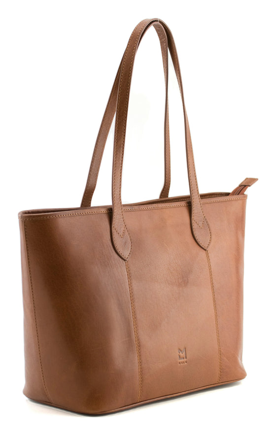 Mala Leather Bloomsbury Shopper Shoulder Bag - Tan