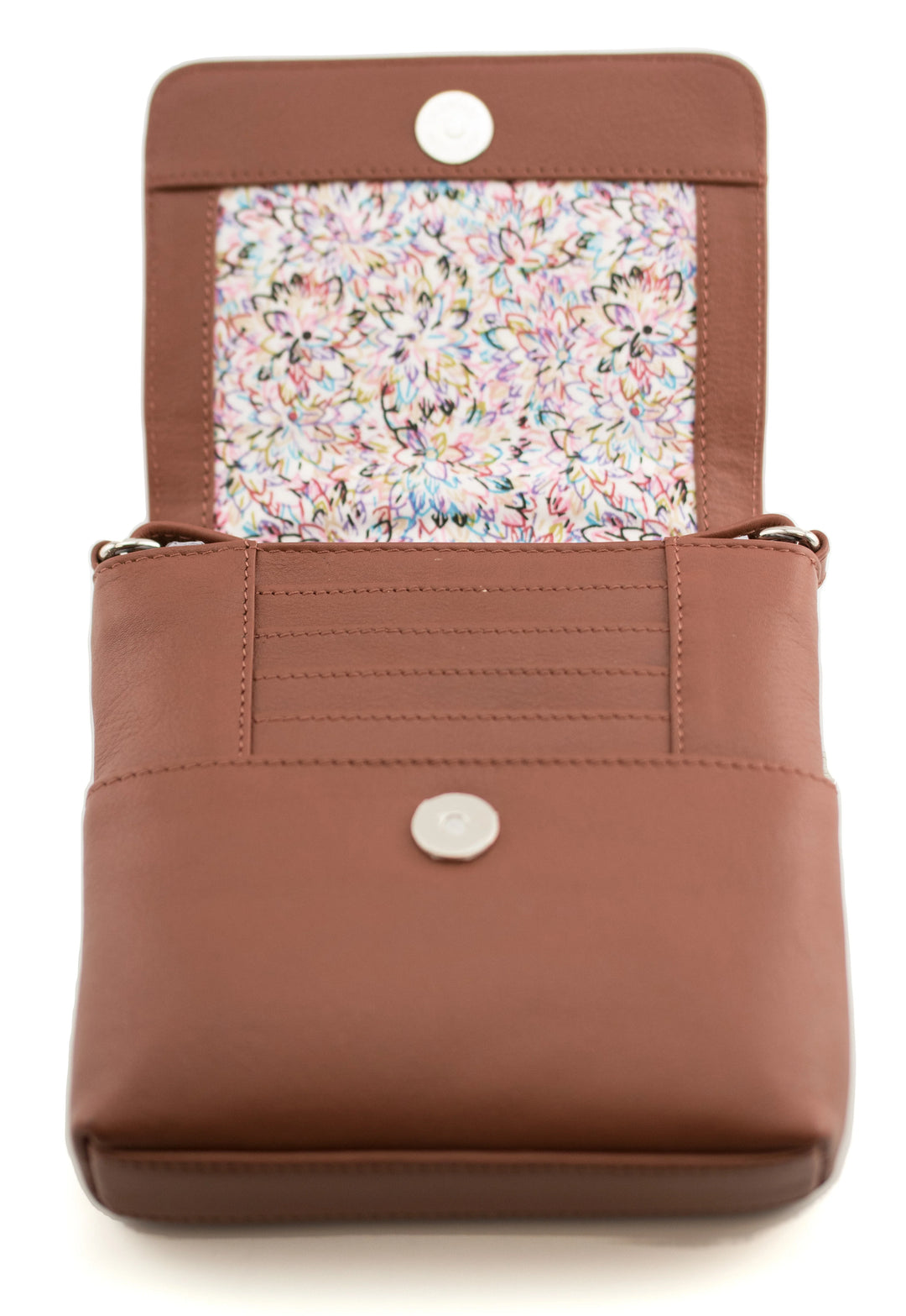 Mala Anishka Small Travel Leather Crossbody Shoulder Handbag