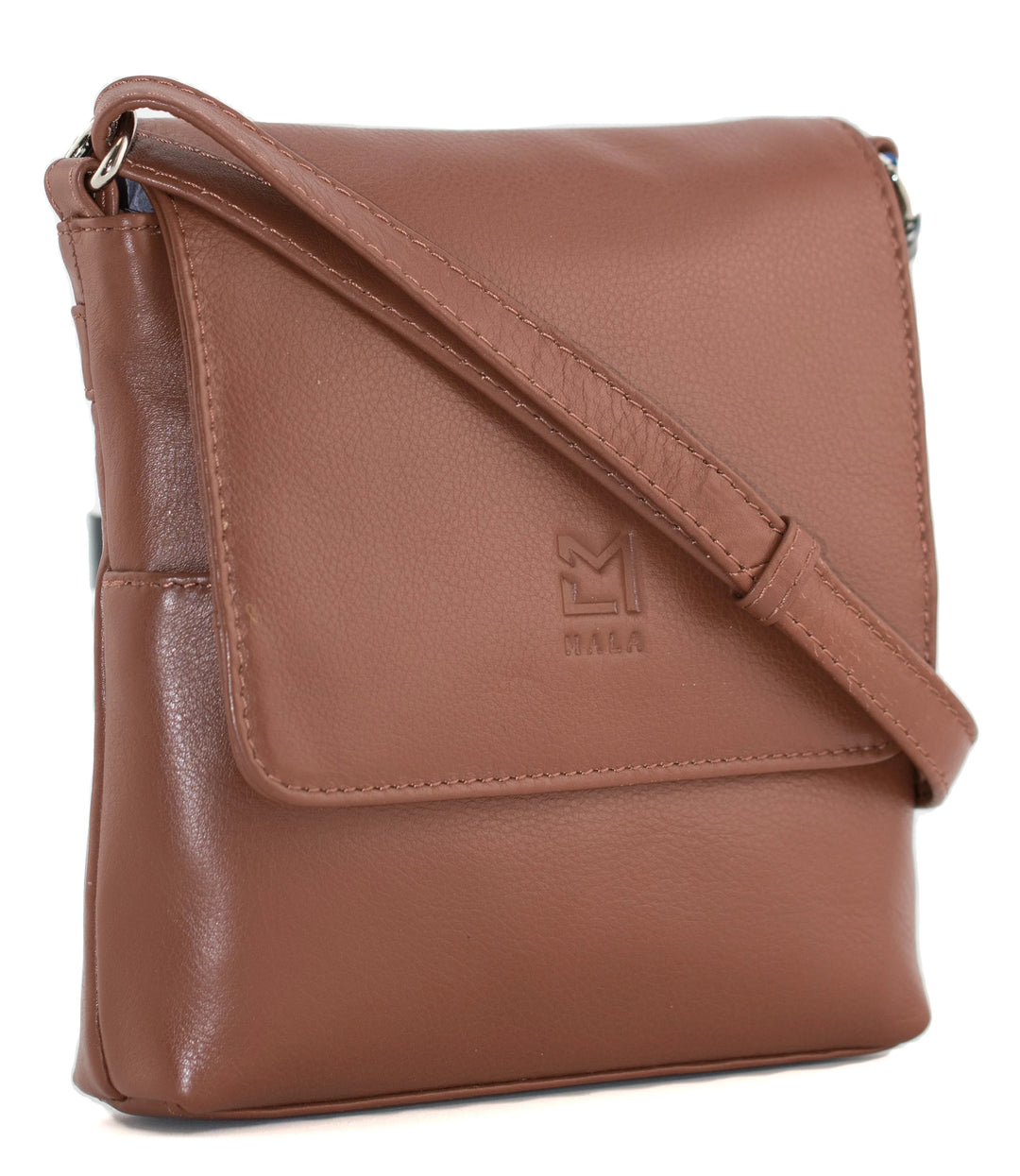 Mala Anishka Small Travel Leather Crossbody Shoulder Handbag