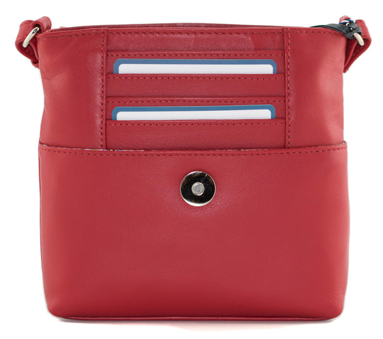 Mala Anishka Small Travel Leather Crossbody Shoulder Handbag