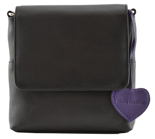 Mala Anishka Small Travel Leather Crossbody Shoulder Handbag