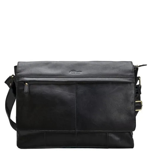 A. Eriksson Poikko Collection Leather Laptop Messenger Bag