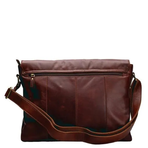 A. Eriksson Poikko Collection Leather Laptop Messenger Bag