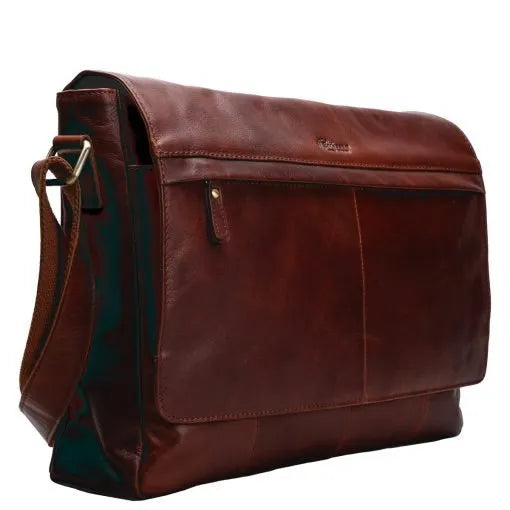 A. Eriksson Poikko Collection Leather Laptop Messenger Bag