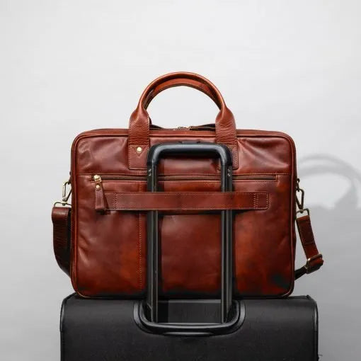 A. Eriksson Poikko Collection Leather Laptop Business Bag