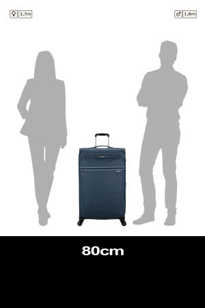 American Tourister Aerospin, großer erweiterbarer Koffer, Schwarz
