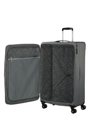 American Tourister Aerospin, großer erweiterbarer Koffer, Schwarz
