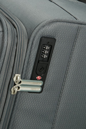 American Tourister Aerospin, großer erweiterbarer Koffer, Schwarz