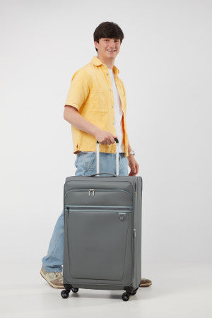 American Tourister Aerospin, großer erweiterbarer Koffer, Schwarz