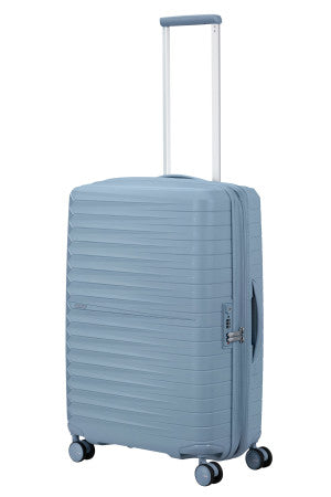American Tourister Fastforward 68cm Expandable Hardshell Suitcase - Steel Blue