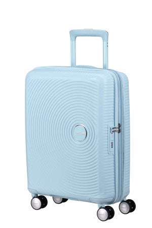 American Tourister Soundbox Expandable Cabin Suitcase - Pastel Blue