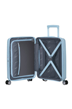 American Tourister Soundbox Expandable Cabin Suitcase - Pastel Blue