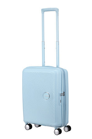 American Tourister Soundbox Expandable Cabin Suitcase - Pastel Blue
