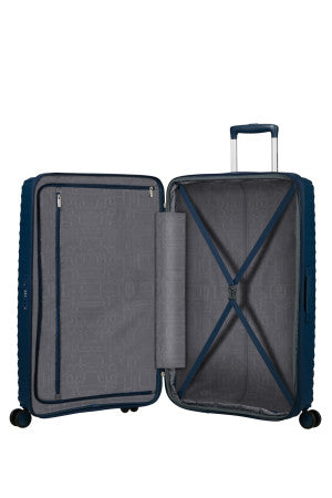 American Tourister Diablast 78cm Large Expandable Suitcase Darkwave Blue