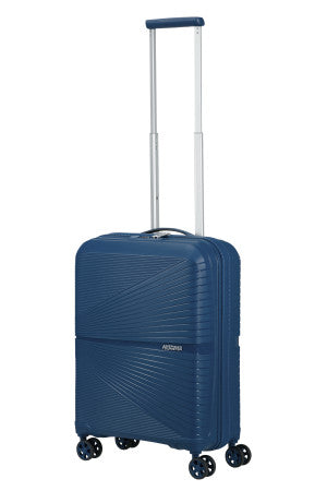 Handle view of  American Tourister Airconic 55x40x20cm cabin suitcase,  available at Carews of Limerick.