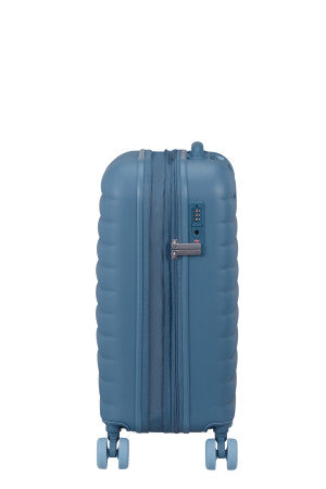 American Tourister Neovibe Expandable Cabin Suitcase Steel Blue