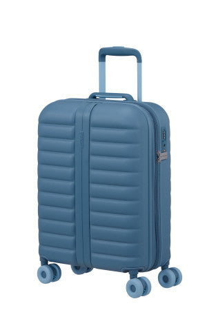 American Tourister Neovibe Expandable Cabin Suitcase Steel Blue