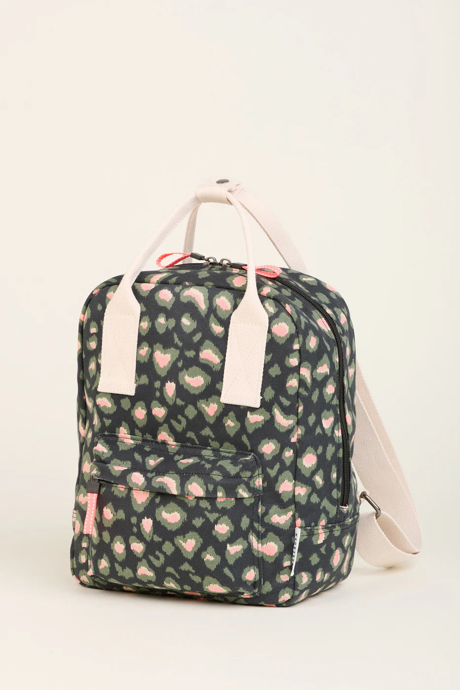 Sac à dos classique à imprimé léopard kaki Brakeburn