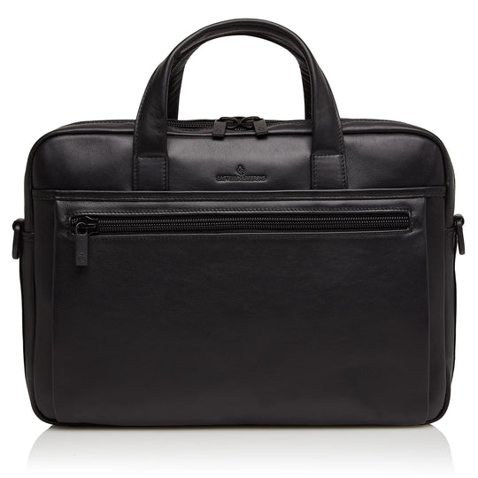 Castelijn & Beerens Charlie Leather Laptop Briefcase 15.6" RFID Black