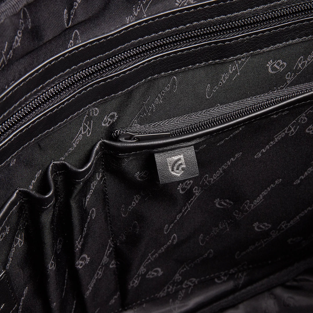 Castelijn & Beerens Charlie Leather Laptop Briefcase 15.6" RFID Black