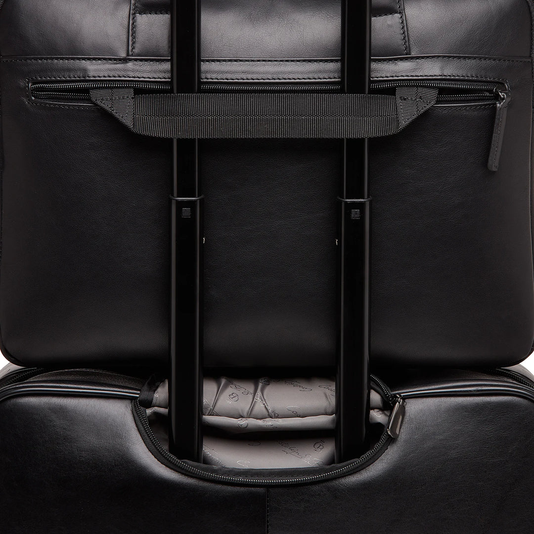 Castelijn & Beerens Charlie Leather Laptop Briefcase 15.6" RFID Black