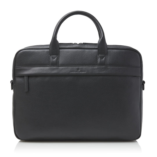 Castelijn & Beerens Leather Alpha Laptop Briefcase 15.6" RFID Black