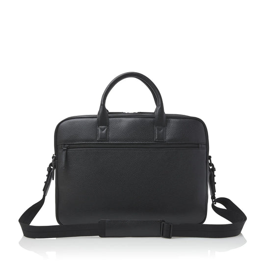 Castelijn & Beerens Leather Alpha Laptop Briefcase 15.6" RFID Black