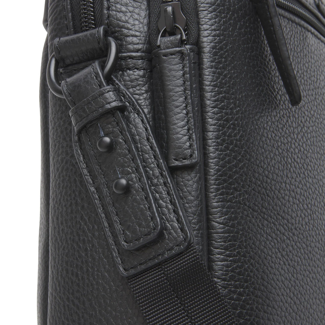 Castelijn & Beerens Leather Alpha Laptop Briefcase 15.6" RFID Black