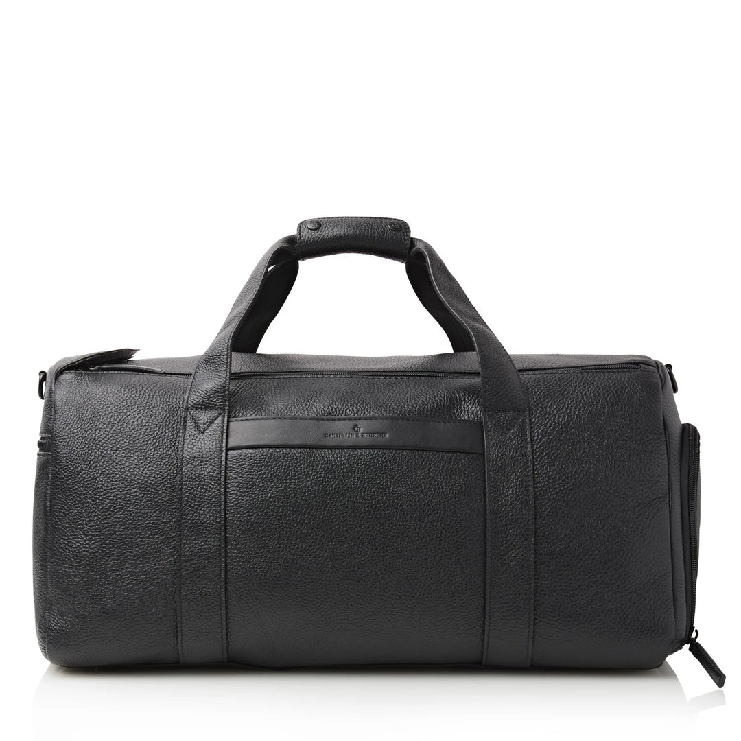 Castelijn & Beerens November Weekender Leather Holdall Black