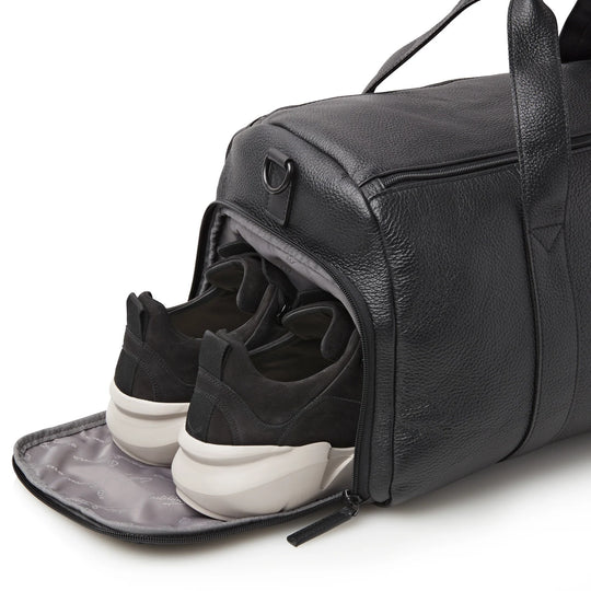 Castelijn & Beerens November Weekender Leather Holdall Black
